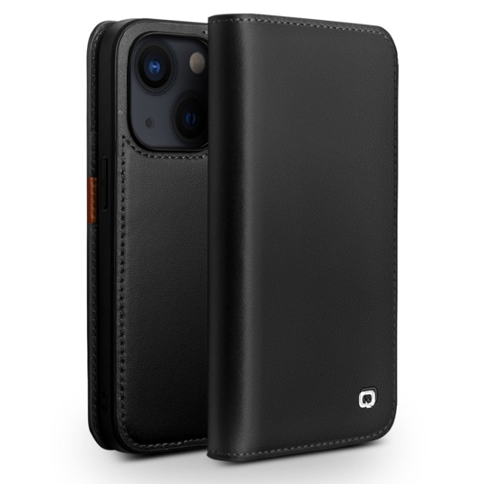 Estuche para teléfono de PU con tapa horizontal comercial QIALINO