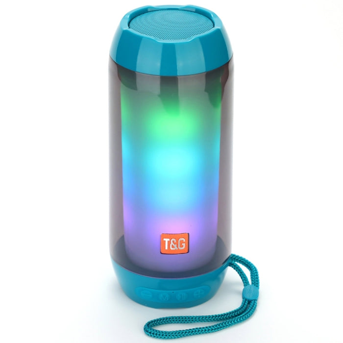 T&G TG643 Altavoz Bluetooth inalámbrico Subwoofer impermeable con luz LED portátil
