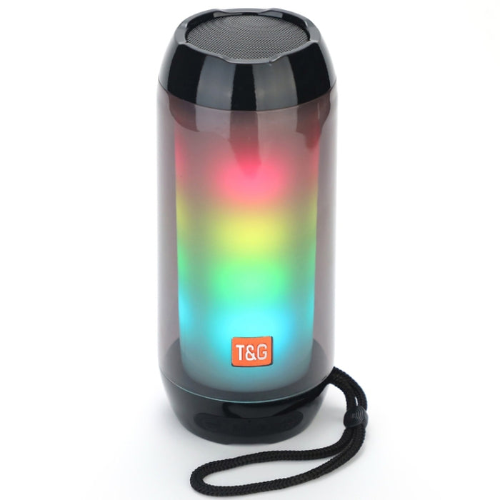 T&G TG643 Altavoz Bluetooth inalámbrico Subwoofer impermeable con luz LED portátil