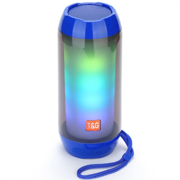 T&G TG643 Altavoz Bluetooth inalámbrico Subwoofer impermeable con luz LED portátil