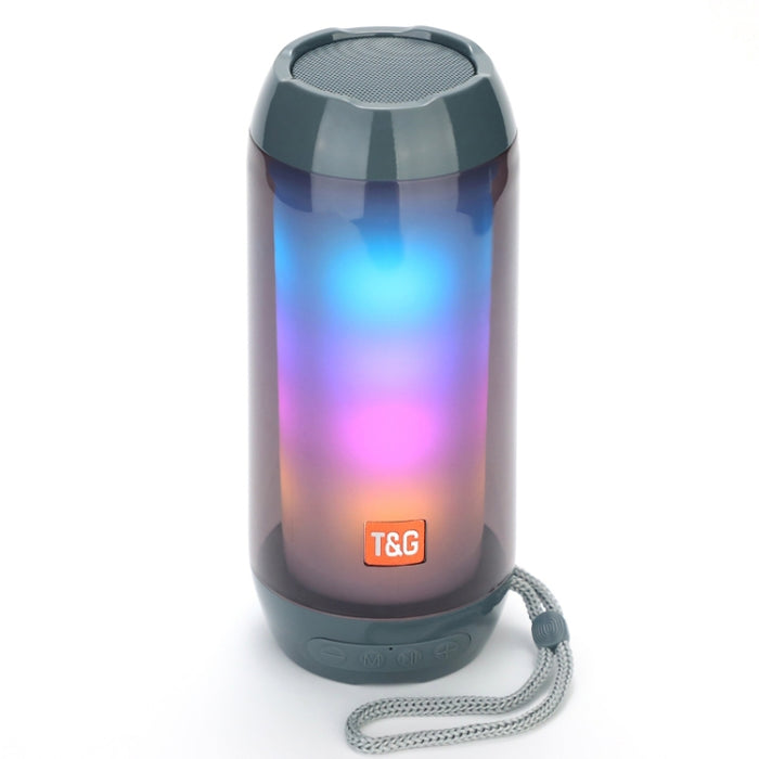 T&G TG643 Altavoz Bluetooth inalámbrico Subwoofer impermeable con luz LED portátil