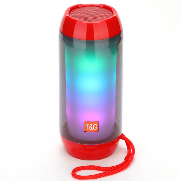 T&G TG643 Altavoz Bluetooth inalámbrico Subwoofer impermeable con luz LED portátil