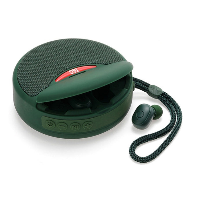 T&G TG808 2 en 1 Mini altavoz inalámbrico Bluetooth Auriculares inalámbricos