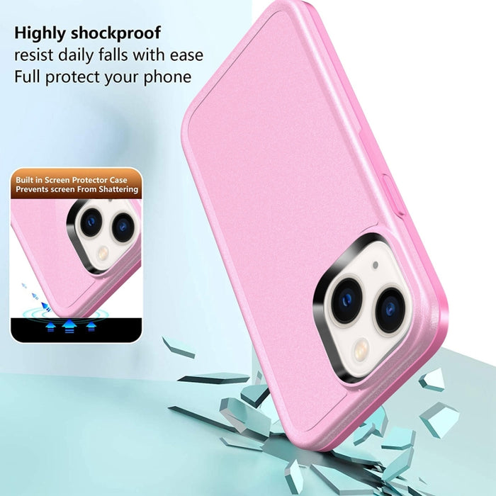 Estuche para teléfono con doble armadura de color sólido