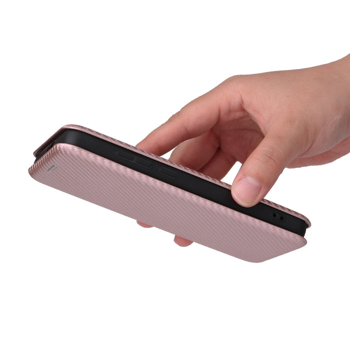 Funda de cuero con textura de fibra de carbono para teléfono, For Alcatel 1B 2022, For Asus Zenfone 9, For Motorola Moto G32, For Samsung Galaxy Z Fold4, For Xiaomi Redmi K50 Ultra, For OnePlus 10T 5G