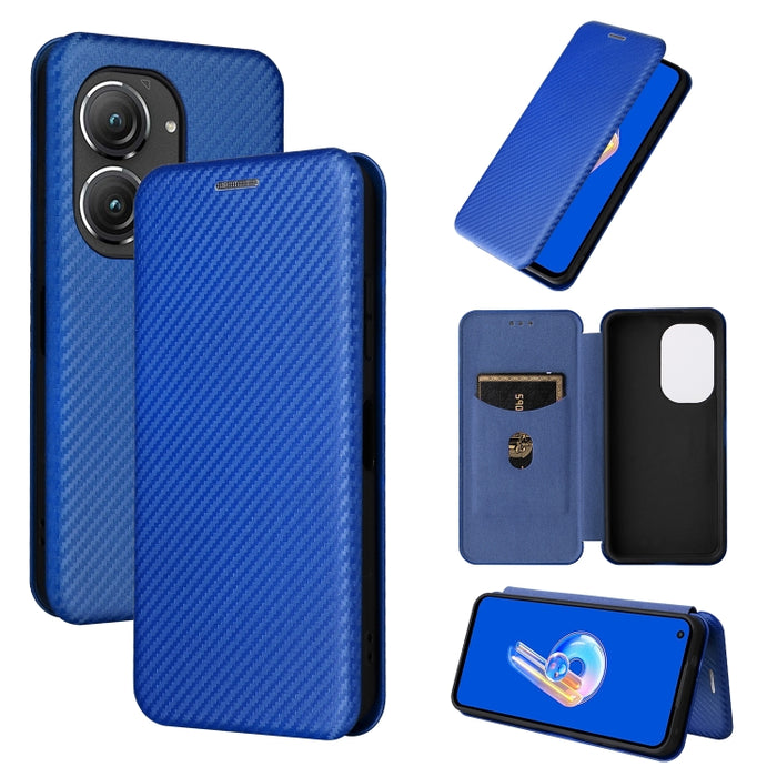 Funda de cuero con textura de fibra de carbono para teléfono, For Alcatel 1B 2022, For Asus Zenfone 9, For Motorola Moto G32, For Samsung Galaxy Z Fold4, For Xiaomi Redmi K50 Ultra, For OnePlus 10T 5G