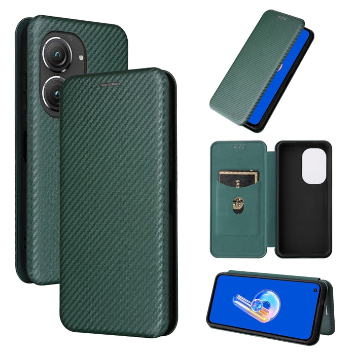 Funda de cuero con textura de fibra de carbono para teléfono, For Alcatel 1B 2022, For Asus Zenfone 9, For Motorola Moto G32, For Samsung Galaxy Z Fold4, For Xiaomi Redmi K50 Ultra, For OnePlus 10T 5G