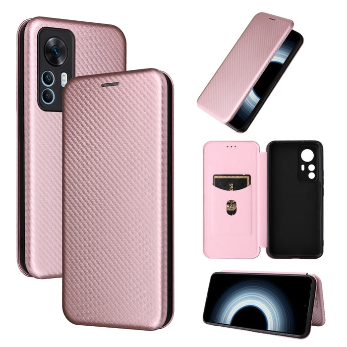 Funda de cuero con textura de fibra de carbono para teléfono, For Alcatel 1B 2022, For Asus Zenfone 9, For Motorola Moto G32, For Samsung Galaxy Z Fold4, For Xiaomi Redmi K50 Ultra, For OnePlus 10T 5G