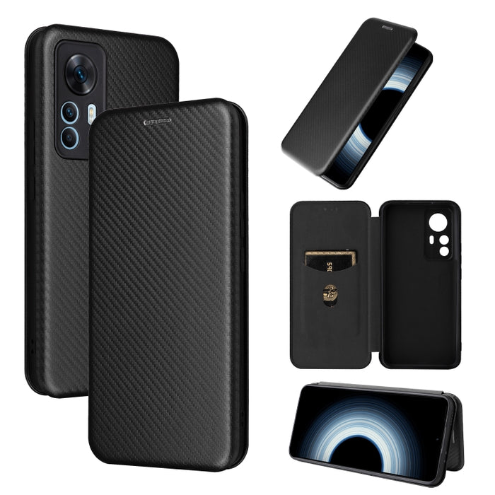 Funda de cuero con textura de fibra de carbono para teléfono, For Alcatel 1B 2022, For Asus Zenfone 9, For Motorola Moto G32, For Samsung Galaxy Z Fold4, For Xiaomi Redmi K50 Ultra, For OnePlus 10T 5G