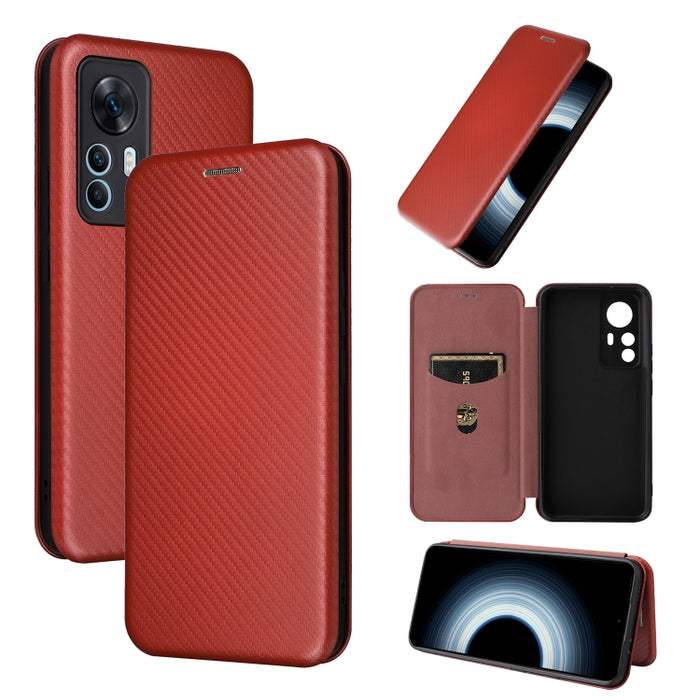 Funda de cuero con textura de fibra de carbono para teléfono, For Alcatel 1B 2022, For Asus Zenfone 9, For Motorola Moto G32, For Samsung Galaxy Z Fold4, For Xiaomi Redmi K50 Ultra, For OnePlus 10T 5G