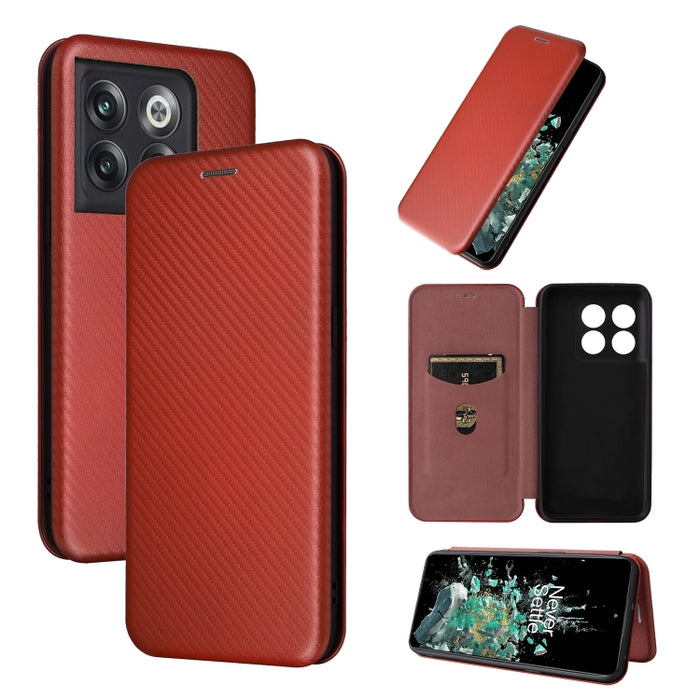Funda de cuero con textura de fibra de carbono para teléfono, For Alcatel 1B 2022, For Asus Zenfone 9, For Motorola Moto G32, For Samsung Galaxy Z Fold4, For Xiaomi Redmi K50 Ultra, For OnePlus 10T 5G
