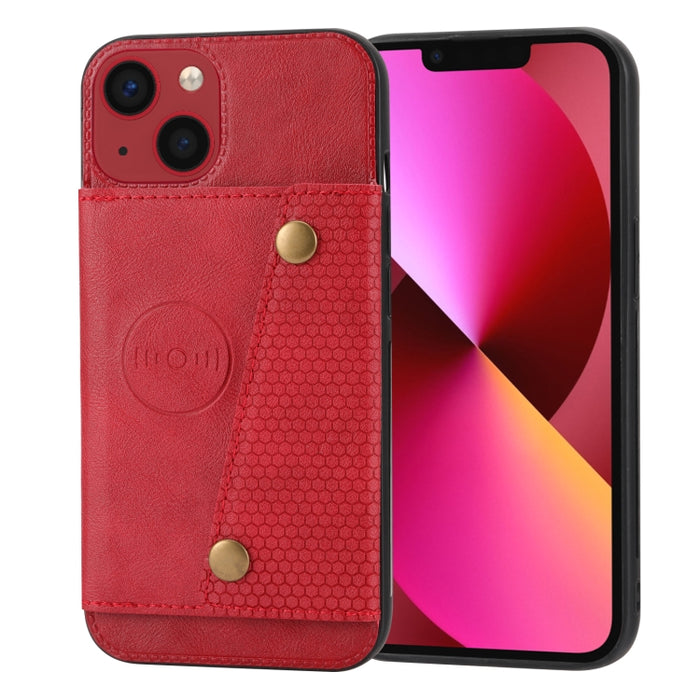 Ranuras para tarjetas con doble hebilla PU + TPU Funda para teléfono