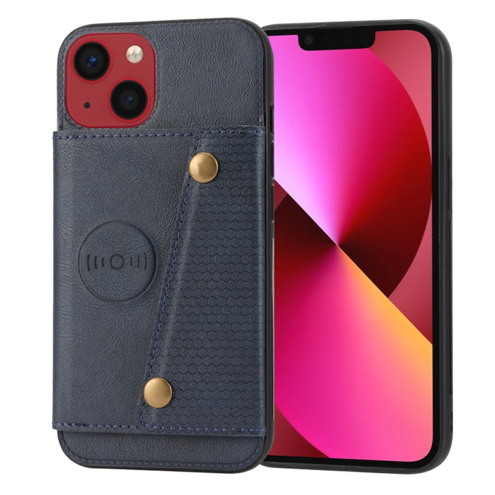Ranuras para tarjetas con doble hebilla PU + TPU Funda para teléfono