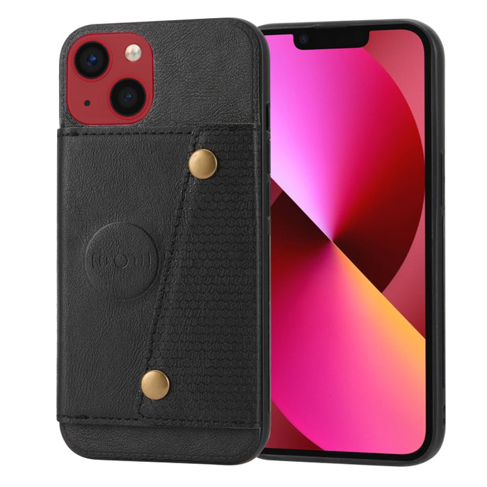 Ranuras para tarjetas con doble hebilla PU + TPU Funda para teléfono