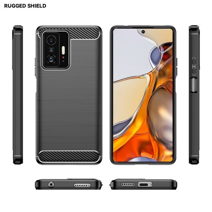 Funda de TPU con textura cepillada de fibra de carbono, For Xiaomi 11T, For Xiaomi 11T Pro, For OPPO A57e, For OPPO A57S