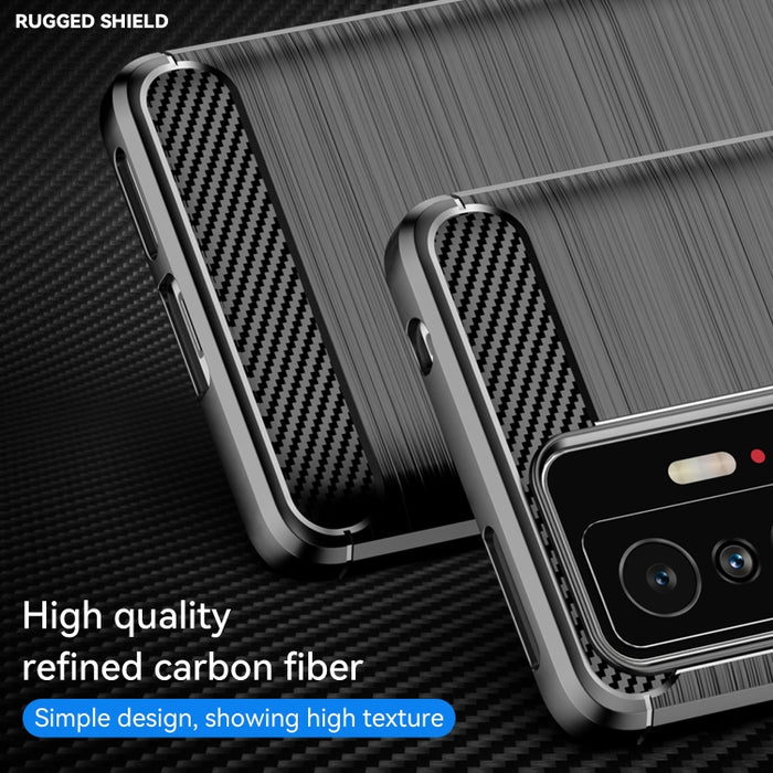 Funda de TPU con textura cepillada de fibra de carbono, For Xiaomi 11T, For Xiaomi 11T Pro, For OPPO A57e, For OPPO A57S