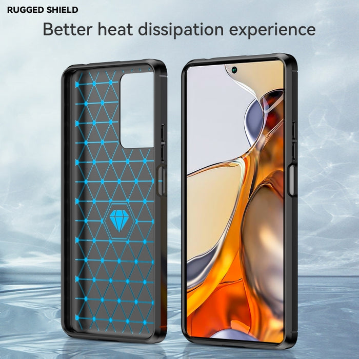 Funda de TPU con textura cepillada de fibra de carbono, For Xiaomi 11T, For Xiaomi 11T Pro, For OPPO A57e, For OPPO A57S