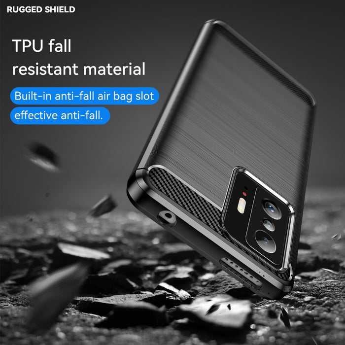 Funda de TPU con textura cepillada de fibra de carbono, For Xiaomi 11T, For Xiaomi 11T Pro, For OPPO A57e, For OPPO A57S