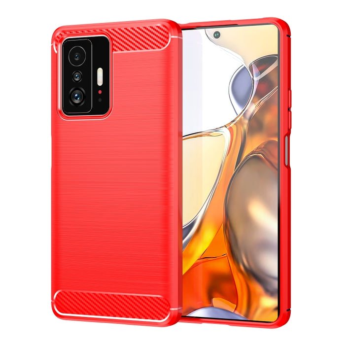 Funda de TPU con textura cepillada de fibra de carbono, For Xiaomi 11T, For Xiaomi 11T Pro, For OPPO A57e, For OPPO A57S