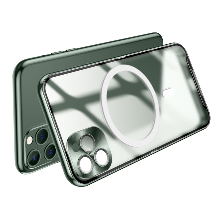 Estuche de teléfono de metal esmerilado con magnético