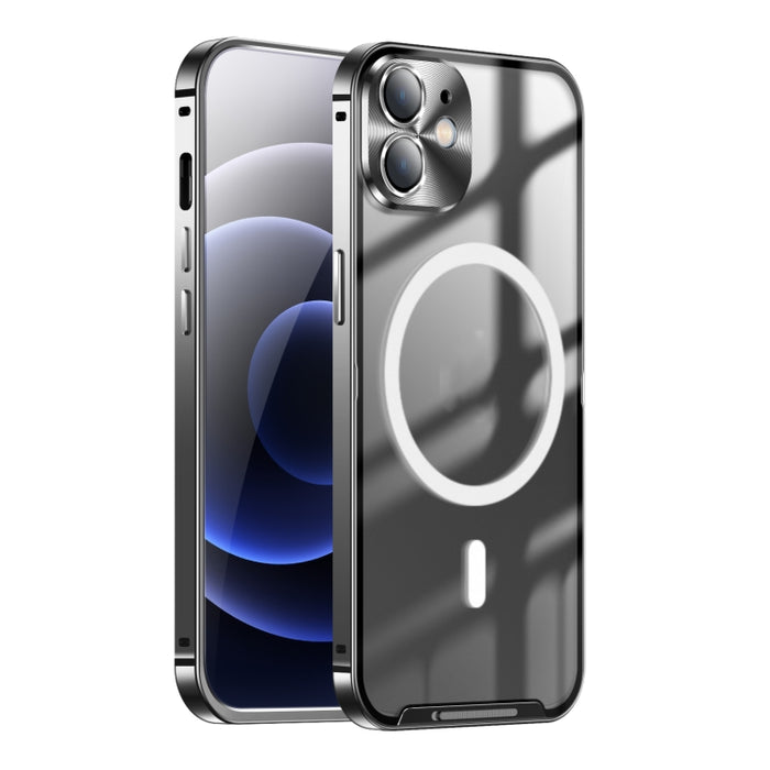 Estuche de teléfono de metal esmerilado con magnético