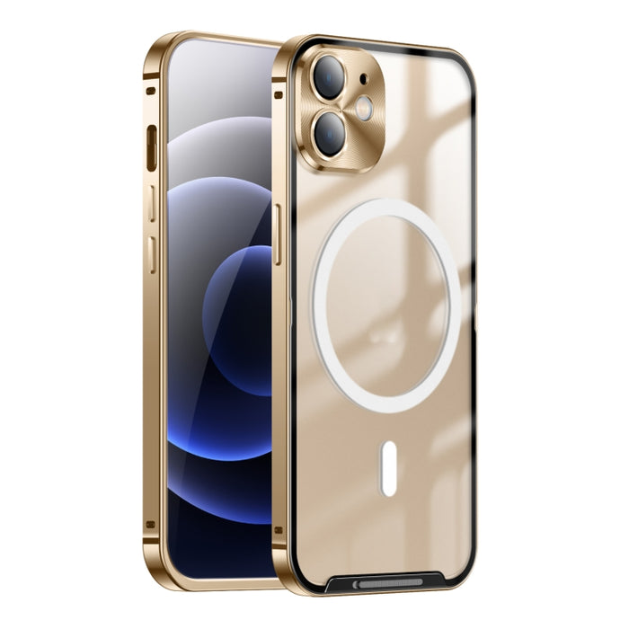 Estuche de teléfono de metal esmerilado con magnético