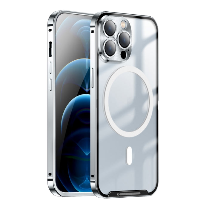 Estuche de teléfono de metal esmerilado con magnético
