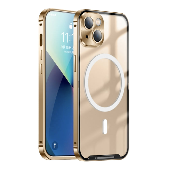 Estuche de teléfono de metal esmerilado con magnético
