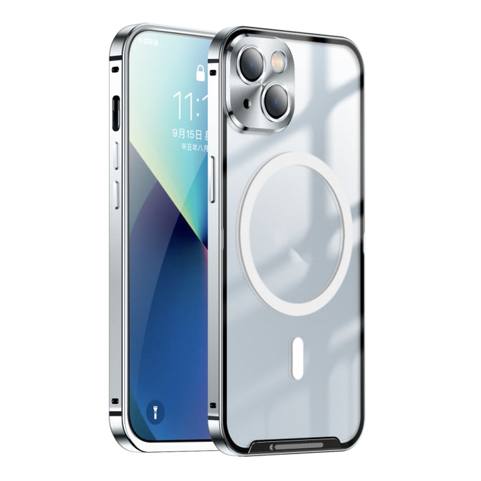 Estuche de teléfono de metal esmerilado con magnético