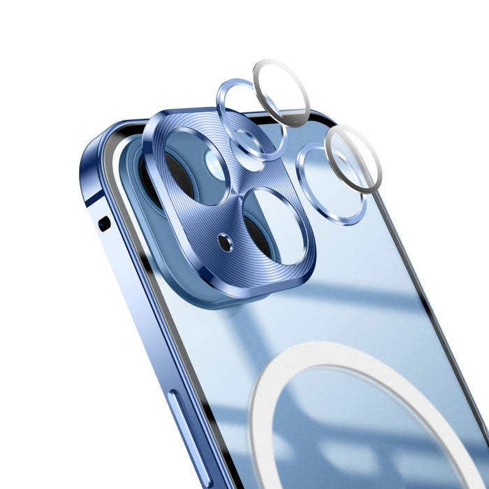 Estuche de teléfono de metal esmerilado con magnético