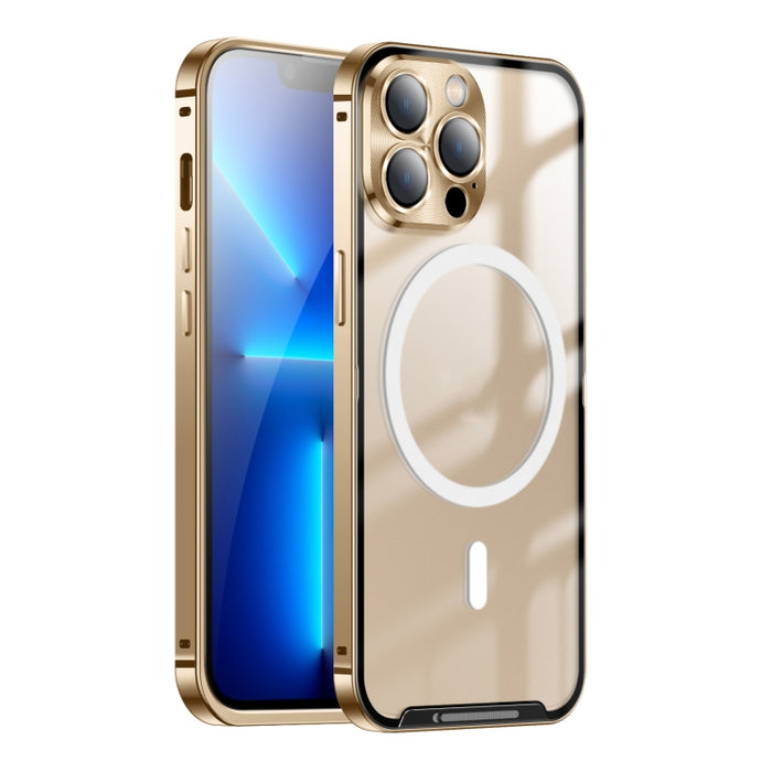 Estuche de teléfono de metal esmerilado con magnético