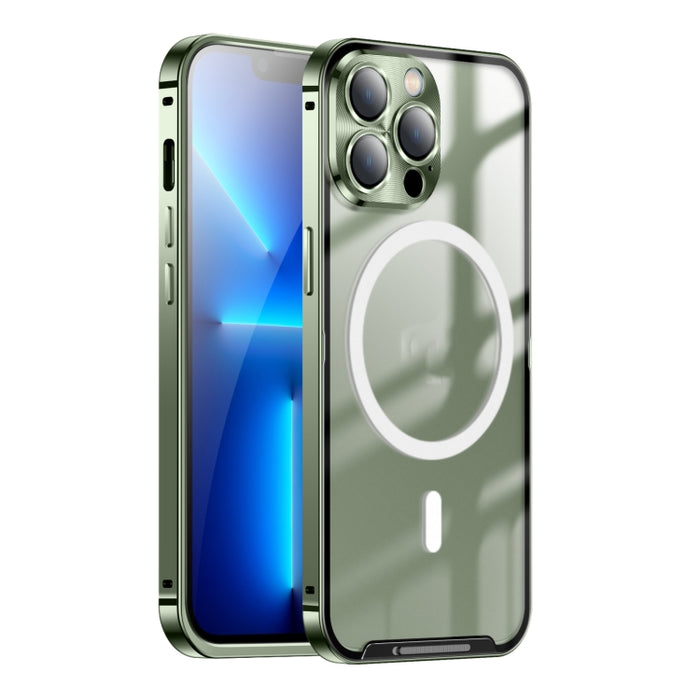 Estuche de teléfono de metal esmerilado con magnético