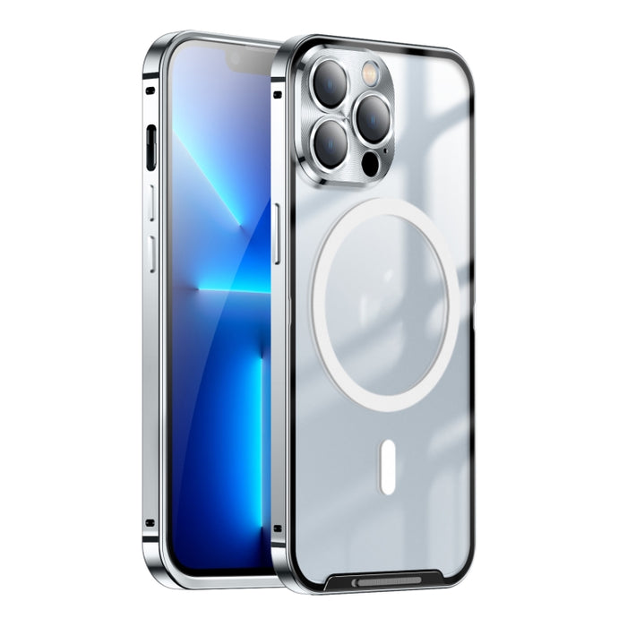 Estuche de teléfono de metal esmerilado con magnético