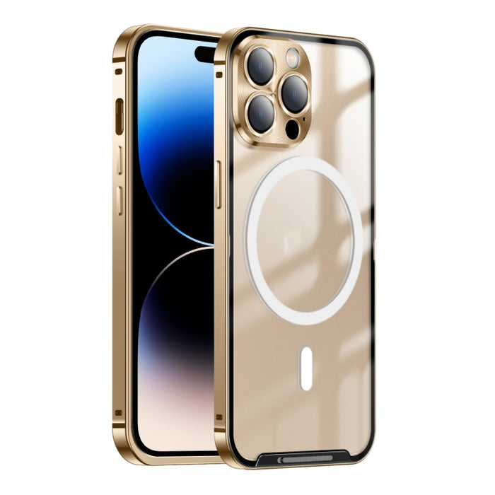 Estuche de teléfono de metal esmerilado con magnético