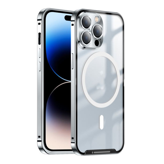Estuche de teléfono de metal esmerilado con magnético