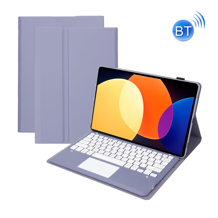 A0N4-A Desmontable Sheep Pattern TPU Bluetooth Keyboard Tablet Funda de cuero con panel táctil, For Xiaomi Pad 5 Pro 12.4