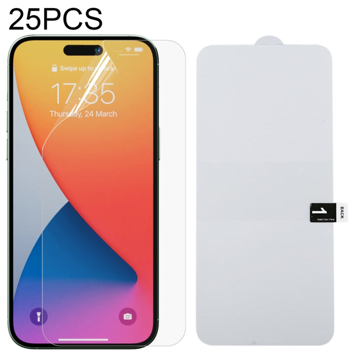 25 PCS Protector de pantalla completa Película de hidrogel a prueba de explosiones