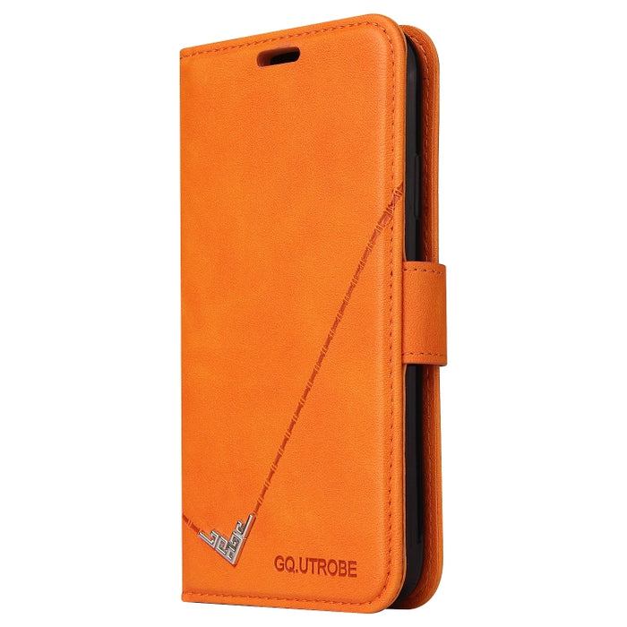 GQUTROBE Estuche para teléfono de cuero en ángulo recto