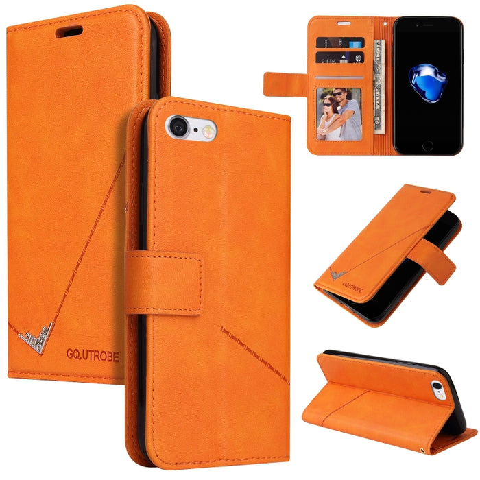 GQUTROBE Estuche para teléfono de cuero en ángulo recto