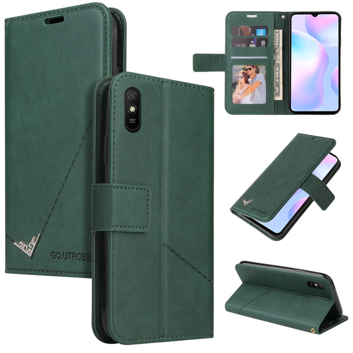 GQUTROBE Estuche para teléfono de cuero en ángulo recto, For Xiaomi Redmi 9A, For Xiaomi Redmi 9C, For Xiaomi Redmi 9, For Xiaomi Redmi K20, For Xiaomi Redmi Note 8T, For Xiaomi Redmi Note 8 Pro, For Xiaomi Redmi Note 8, For Xiaomi Redmi 8A            ...