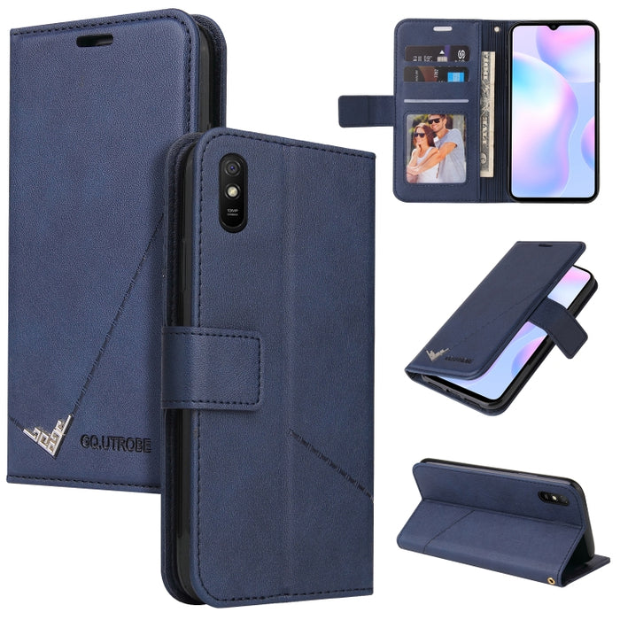 GQUTROBE Estuche para teléfono de cuero en ángulo recto, For Xiaomi Redmi 9A, For Xiaomi Redmi 9C, For Xiaomi Redmi 9, For Xiaomi Redmi K20, For Xiaomi Redmi Note 8T, For Xiaomi Redmi Note 8 Pro, For Xiaomi Redmi Note 8, For Xiaomi Redmi 8A            ...