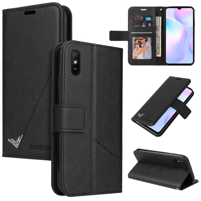 GQUTROBE Estuche para teléfono de cuero en ángulo recto, For Xiaomi Redmi 9A, For Xiaomi Redmi 9C, For Xiaomi Redmi 9, For Xiaomi Redmi K20, For Xiaomi Redmi Note 8T, For Xiaomi Redmi Note 8 Pro, For Xiaomi Redmi Note 8, For Xiaomi Redmi 8A            ...