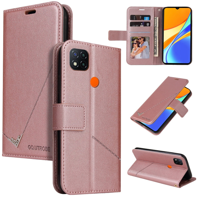 GQUTROBE Estuche para teléfono de cuero en ángulo recto, For Xiaomi Redmi 9A, For Xiaomi Redmi 9C, For Xiaomi Redmi 9, For Xiaomi Redmi K20, For Xiaomi Redmi Note 8T, For Xiaomi Redmi Note 8 Pro, For Xiaomi Redmi Note 8, For Xiaomi Redmi 8A            ...