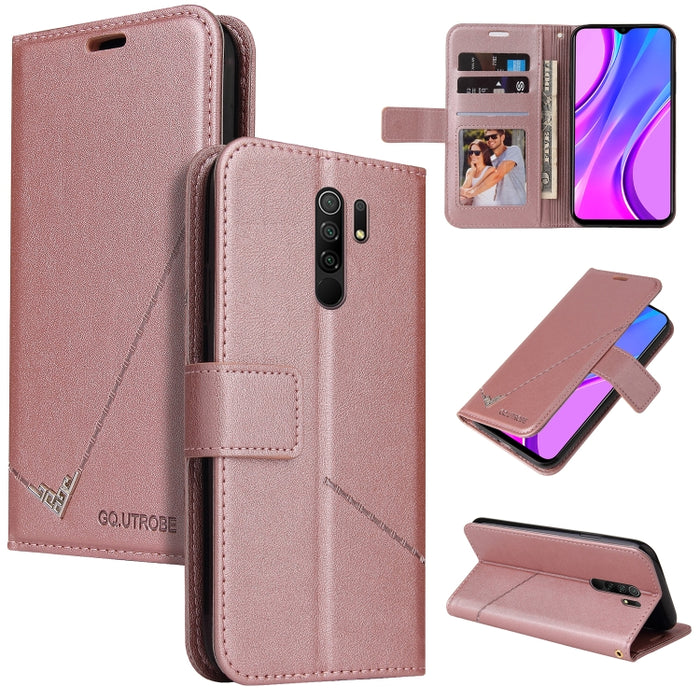 GQUTROBE Estuche para teléfono de cuero en ángulo recto, For Xiaomi Redmi 9A, For Xiaomi Redmi 9C, For Xiaomi Redmi 9, For Xiaomi Redmi K20, For Xiaomi Redmi Note 8T, For Xiaomi Redmi Note 8 Pro, For Xiaomi Redmi Note 8, For Xiaomi Redmi 8A            ...