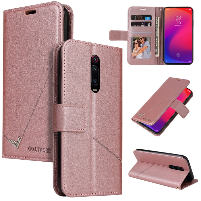 GQUTROBE Estuche para teléfono de cuero en ángulo recto, For Xiaomi Redmi 9A, For Xiaomi Redmi 9C, For Xiaomi Redmi 9, For Xiaomi Redmi K20, For Xiaomi Redmi Note 8T, For Xiaomi Redmi Note 8 Pro, For Xiaomi Redmi Note 8, For Xiaomi Redmi 8A            ...