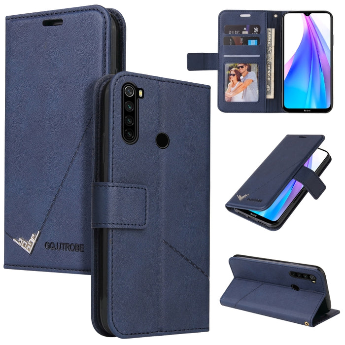 GQUTROBE Estuche para teléfono de cuero en ángulo recto, For Xiaomi Redmi 9A, For Xiaomi Redmi 9C, For Xiaomi Redmi 9, For Xiaomi Redmi K20, For Xiaomi Redmi Note 8T, For Xiaomi Redmi Note 8 Pro, For Xiaomi Redmi Note 8, For Xiaomi Redmi 8A            ...