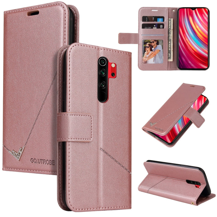 GQUTROBE Estuche para teléfono de cuero en ángulo recto, For Xiaomi Redmi 9A, For Xiaomi Redmi 9C, For Xiaomi Redmi 9, For Xiaomi Redmi K20, For Xiaomi Redmi Note 8T, For Xiaomi Redmi Note 8 Pro, For Xiaomi Redmi Note 8, For Xiaomi Redmi 8A            ...