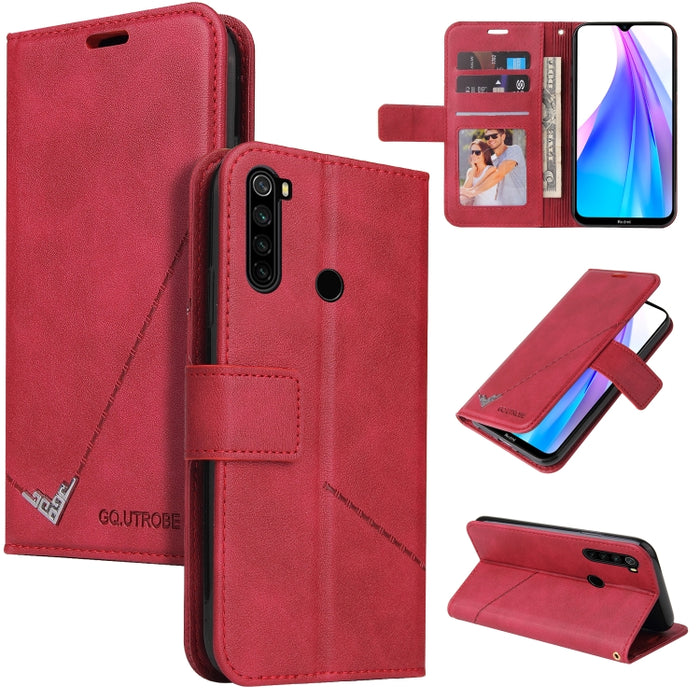 GQUTROBE Estuche para teléfono de cuero en ángulo recto, For Xiaomi Redmi 9A, For Xiaomi Redmi 9C, For Xiaomi Redmi 9, For Xiaomi Redmi K20, For Xiaomi Redmi Note 8T, For Xiaomi Redmi Note 8 Pro, For Xiaomi Redmi Note 8, For Xiaomi Redmi 8A            ...