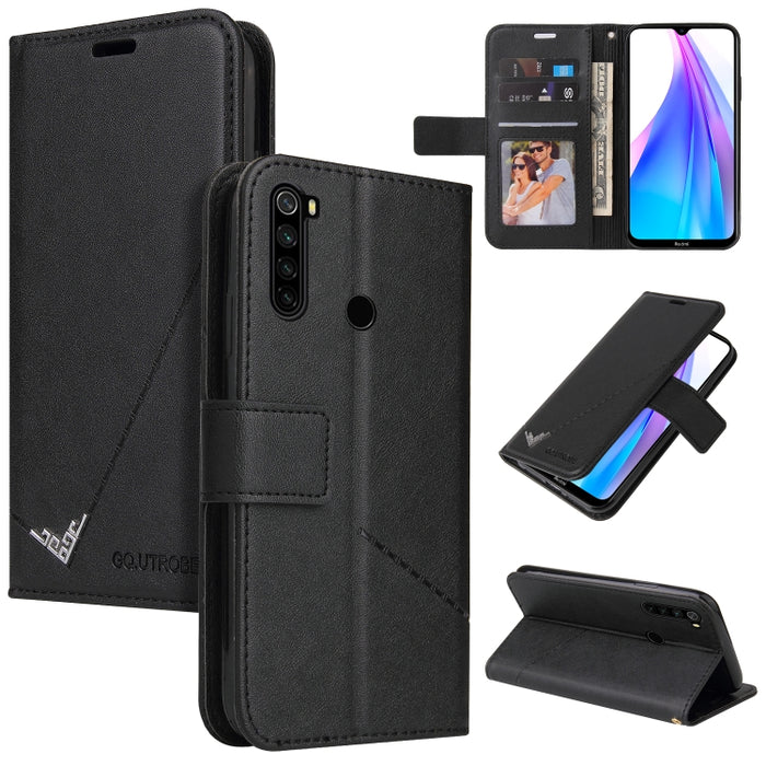 GQUTROBE Estuche para teléfono de cuero en ángulo recto, For Xiaomi Redmi 9A, For Xiaomi Redmi 9C, For Xiaomi Redmi 9, For Xiaomi Redmi K20, For Xiaomi Redmi Note 8T, For Xiaomi Redmi Note 8 Pro, For Xiaomi Redmi Note 8, For Xiaomi Redmi 8A            ...