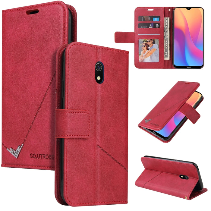 GQUTROBE Estuche para teléfono de cuero en ángulo recto, For Xiaomi Redmi 9A, For Xiaomi Redmi 9C, For Xiaomi Redmi 9, For Xiaomi Redmi K20, For Xiaomi Redmi Note 8T, For Xiaomi Redmi Note 8 Pro, For Xiaomi Redmi Note 8, For Xiaomi Redmi 8A            ...